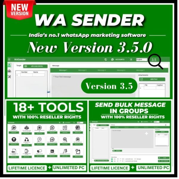 WA Sender 3.5.0 WhatsApp Marketing Tool